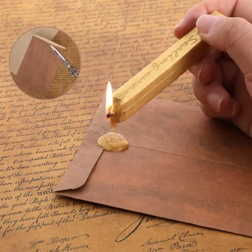 Miniatura 4 de Juego de tinta vintage de pluma, bolígrafos de plumas con bolígrafo de caligrafía de madera, incluye 7 tamaños diferentes de plumas, juego