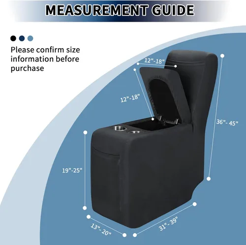 Miniatura 6 de PureFit - Funda para consola reclinable para fundas de sofá reclinable, fundas deslizantes súper elásticas para la parte media del sofá reclinable