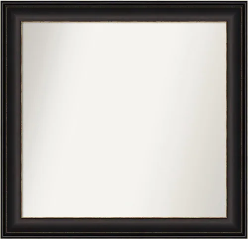 Miniatura 142 de Amanti Art Espejo de baño de bronce para sobre el fregadero, 24 x 24 pulgadas, espejo cuadrado de bronce Lara para tocador, marco de madera