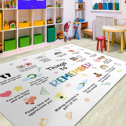Miniatura 20 de Alfombras de aula para niños, alfombra colorida del alfabeto para dormitorio de niños, alfombra educativa para niños para sala de juegos, alfombra