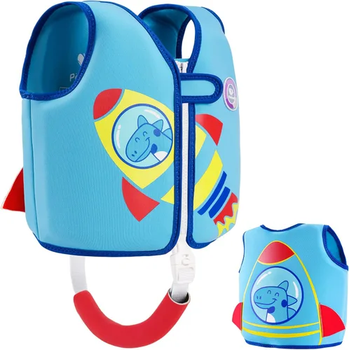 Miniatura 21 de Pottwal Chaleco de natación para niños - Chaqueta de natación - Hecho de neopreno y EPE - con correa ajustable en la entrepierna Verde