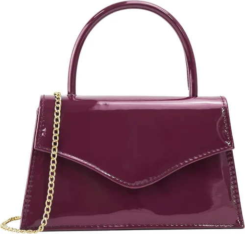 Miniatura 8 de Bolso de noche para mujer, bolso de mano para fiesta nupcial, bolsos de cóctel y baile de graduación con charol