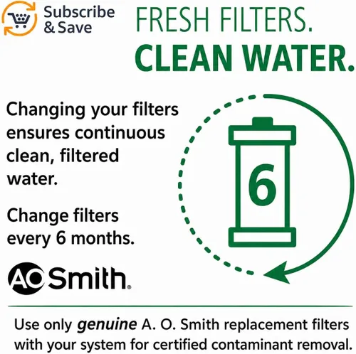 Miniatura 9 de AO Smith AO-WH-PREV-R2 - Cartucho de repuesto para filtro de agua de sedimentos de 5 micrones, 2.5 x 10 pulgadas, paquete de 2, para sistemas