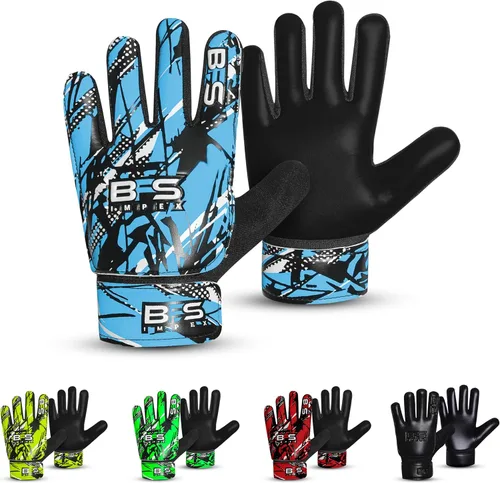 Miniatura 9 de Guantes de portero de fútbol para niños, guantes de portero de fútbol juvenil para niños, jóvenes y niños con palma de látex antideslizante fuerte