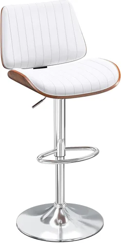 Miniatura 18 de YaFiti Adjustable Bar Stools, Modern Swivel PU Leather Counter Height Chairs with Backrest, Armless Kitchen Island Stools, Black 1 PCS