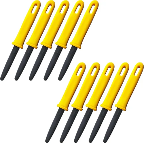 CANARY Cortador de cartón con hoja recubierta antiadherente, cuchillo utilitario de 7.5 pulgadas para romper cajas y abrir paquetes, fabricado en