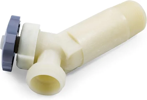 Camco 11523 Válvula de drenaje del calentador de agua RV, color blanco