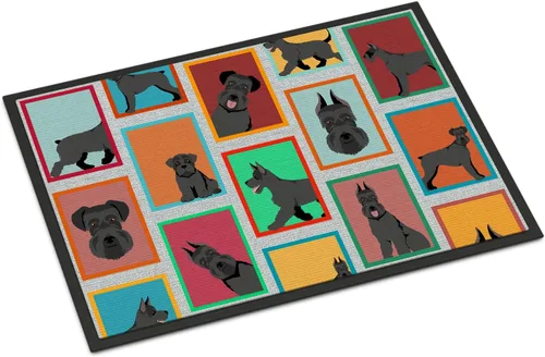 Miniatura 107 de Caroline's Treasures MLM1149MAT - Felpudo rojo Border Collie de 18 x 27 pulgadas, para interiores y exteriores, para entrada, antideslizante, Border