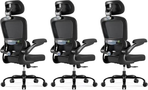 Miniatura 13 de TRALT Silla Ergonómica de Oficina - Silla de Escritorio con Reposacabezas Ajustable Soporte Lumbar Silla de Computadora - Silla Cómoda de Malla