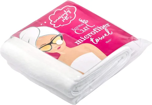 Miniatura 3 de Toalla de microfibra grande 20 x 37 pulgadas Toalla de microfibra antiencrespamiento para cabello rizado Turbante absorbente súper suave