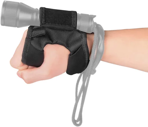 ORCATORCH Diving Flashlight Glove Hands-Free Flashlight Holder Universal Adjustable Wrist Strap Scuba Dive Lights Accessories (Not Included