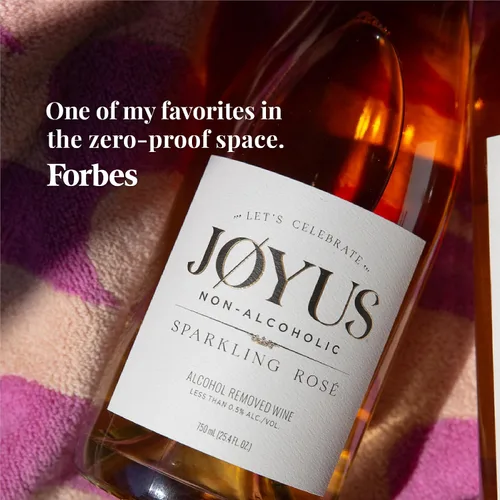 Miniatura 3 de Joyus - Vino espumoso sin alcohol, galardonado y mejor vino desalcoholizado de su clase, complejo y seco, bajo en azúcar y bajo en calorías, 25.4 fl