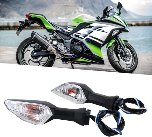 Miniatura 4 de Lámpara de giro para motocicleta, 12 V, indicador de giro de motocicleta, luz amarilla de repuesto para 250 300 400 650 1000 2018?2020 12V