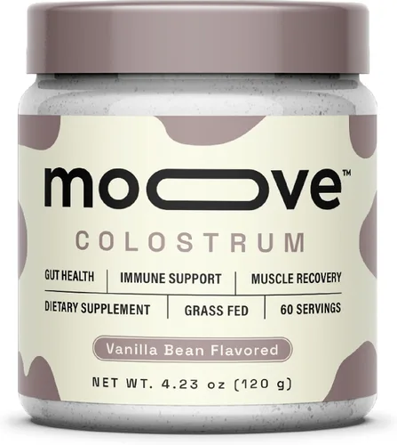 Miniatura 8 de MOOVE Polvo de calostro bovino sin sabor, vacas holandesas alimentadas con pasto, apoyo inmunológico e intestinal, proteína natural, superalimento