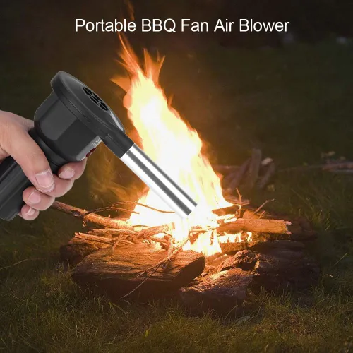 Miniatura 2 de Dioche Air Blower, Electric Portable Fire Blower Grill Fire Starter Flame Exciter, Campfire Cooking Tools For Bbq Picnic Outdoor Camping Hiking