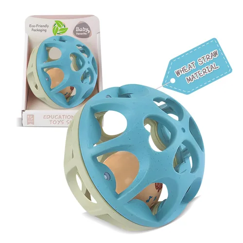 Pelota de sonajero para bebé, juguetes Montessori sensoriales para dentición, juguete suave para masticar con sonajeros para bebés, juguetes de