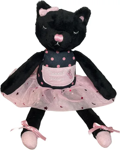 Miniatura 11 de Caterina - Almohada de hada de dientes de gato para niñas, muñeca de hada de dientes de bailarina