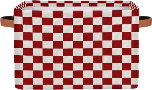 Miniatura 26 de Cesta de almacenamiento pequeña con asas para niños, juguetes de baloncesto, pelota deportiva, cubos de almacenamiento plegables de tela, cesta