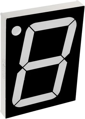 Miniatura 5 de uxcell Ánodo común 10 pines 1 bit 7 segmentos pantalla de 4.8 x 3.54 x 0.59 pulgadas, tubo LED rojo de 4" pantalla digital