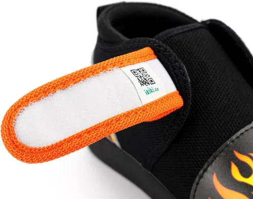 Miniatura 6 de ikiki Zapatillas deportivas para niños pequeños y niños pequeños. Tenis de ajuste espacioso. Nota no chirriantes, puntera y talón de cuero vegano