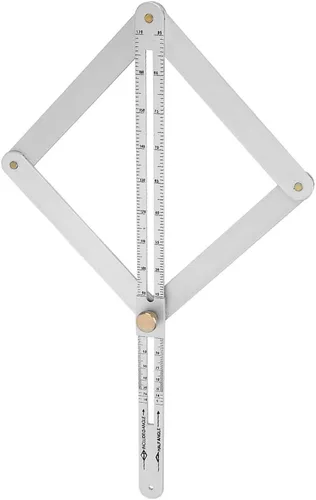 Miniatura 9 de Buscador de ángulo de esquina de acero inoxidable transportador 0-170 ° Herramienta de medición de carpintería multifuncional Goniómetro de 4