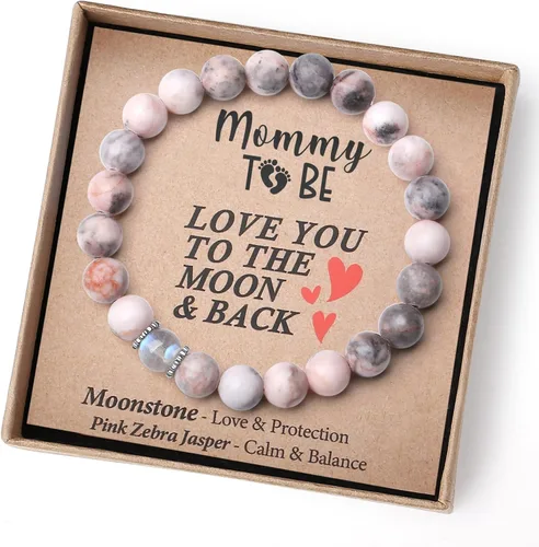 Christmas Gifts for Mom/Auntie/Grandma/Sister-Love/Balance-Natural Crystal Bracelet with Meaning-Handmade Gifts