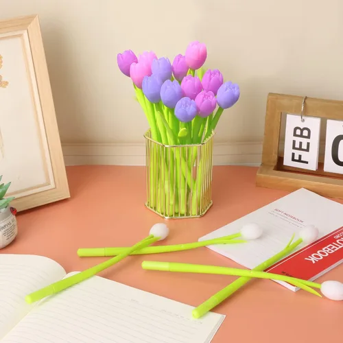 Miniatura 2 de Bolígrafos de flores que cambian de color, paquete de 30 bolígrafos creativos de tinta de gel para la escuela, hogar, oficina, papelería, regalo