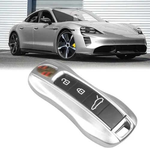 Miniatura 15 de Jaronx 2 fundas para llavero color azul brillante compatibles con Cayenne Panamera 2018-2024/911 Carrera 2020-2024/Taycan 2020-2024, fundas
