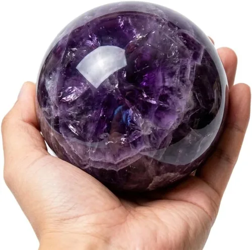 Miniatura 36 de 4-5cm/1.57-1.96 pulgadas - Esfera de cristal de amatista natural pulida a mano, esfera decorativa de cristales curativos, bola de cristales