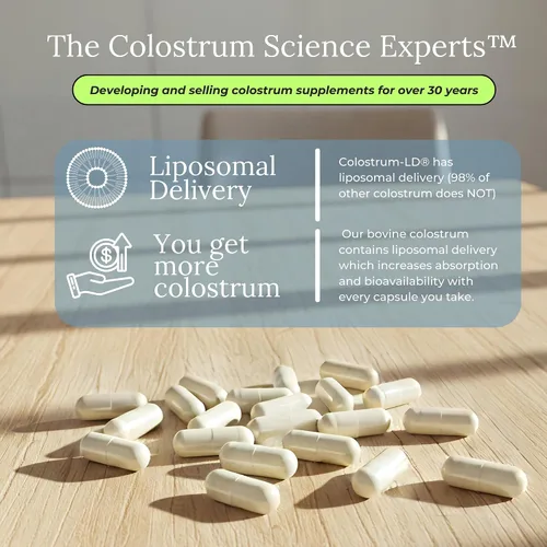 Miniatura 4 de Colostrum-LD Cápsulas Entrega liposomal, absorción máxima 120 cápsulas