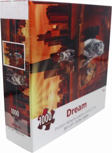 Miniatura 9 de Rompecabezas de 1000 piezas para adultos, rompecabezas de gato y tigre de animales para adultos, juguetes de 27 x 20 pulgadas, juguetes