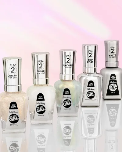 Miniatura 6 de Sally Hansen Miracle Gel™, capa superior mate 102, de larga duración, fórmula tipo gel, sin necesidad de lámpara UV, esmalte de uñas transparente
