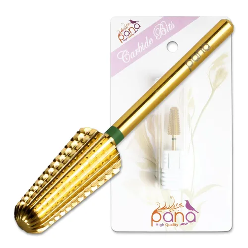 Miniatura 9 de PANA - Broca volcanita de carburo para uñas, de dos vías para zurdos y diestros – Rápida extracción del acrílico o gel duro – vástago de 3/32