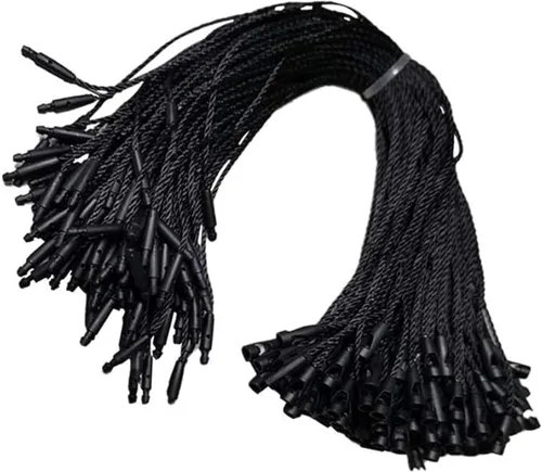 Acuteye 1000 cuerdas de nailon de 7.5 pulgadas, fácil y rápido de colocar, cierre de nailon a presión, lazos de gancho para etiquetas de ropa,