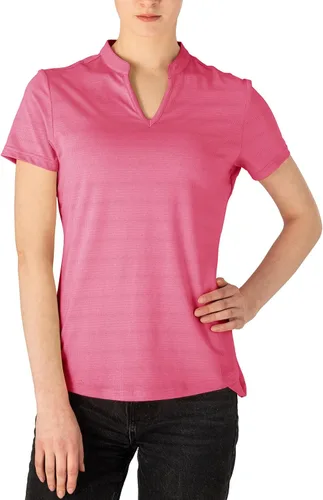 Miniatura 119 de Gopune Polo de golf con cuello en V para mujer, sin cuello, manga corta, ligera, de secado rápido, camisetas de tenis para correr