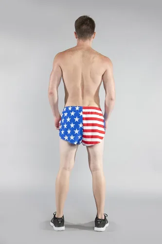 Miniatura 6 de B.O.A Boa 1000SWP - Pantalón corto para correr con estampado Elite Split de 1 pulgada para hombre