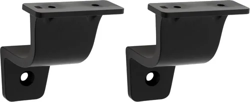 Miniatura 6 de National Hardware Cooper N830-519 - Soporte de barandilla de 3 pulgadas, color negro mate, soporte de barandilla de escalera para escaleras