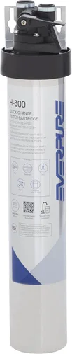 Pentair Everpure H-300 Sistema de agua potable, EV927076, certificado NSF para reducir el plomo, incluye cabezal de filtro, cartucho de filtro,
