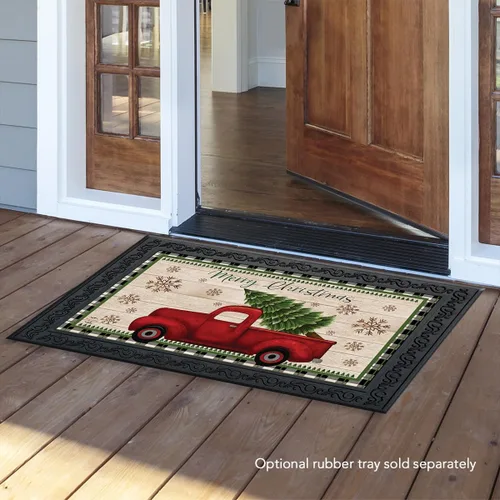 Briarwood Lane Felíz Navidad Alfombrilla de Camioneta de Recogida
