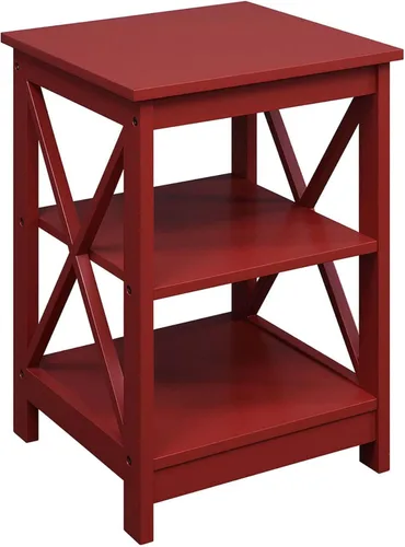 Miniatura 13 de Convenience Concepts Oxford Mesa Final de 15.75" - Mesa moderna de sala de estar con estantes de almacenamiento, mesa auxiliar de noche transicional