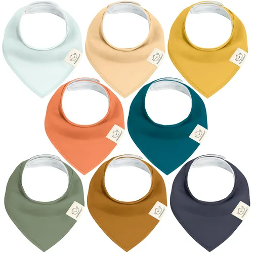 Miniatura 55 de KeaBabies - Juego de 8 baberos tipo bandana para bebés, niñas y niños - Baberos de algodón orgánico para babeo y dentición para recién nacidos