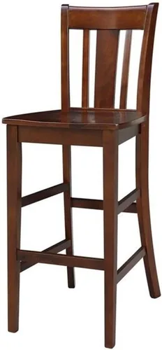 Miniatura 14 de Taburete de comedor de madera maciza San Remo - Altura del asiento de 24 pulgadas, sin terminar