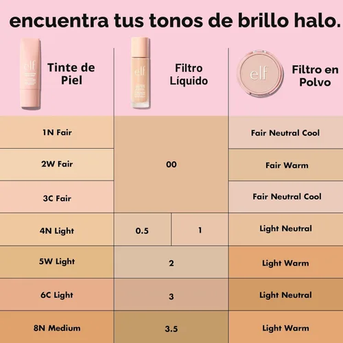 Miniatura 2 de e.l.f. Filtro líquido Halo Glow, potenciador de tez para un aspecto brillante y suave de enfoque, infundido con ácido hialurónico, vegano y libre