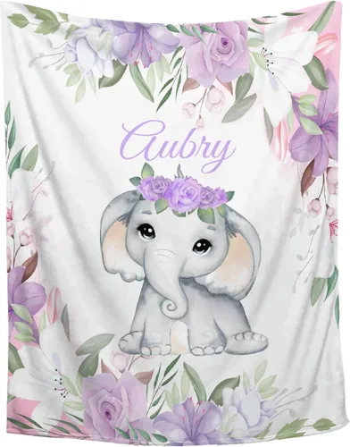 Miniatura 44 de Manta personalizada con nombre, manta personalizada para bebé, regalos conmemorativos para envolver cumpleaños de niños pequeños, mariposa