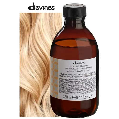 Miniatura 2 de Davines Champú alquimico, limpieza segura para cabello teñido, 6 tonos vibrantes para iluminar e intensificar Dorado
