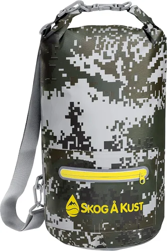 Skog Å Kust DrySak - Bolsa impermeable con tapa enrollable para viajes y al aire libre - tamaños de 5, 10 y 20 litros Digicamo