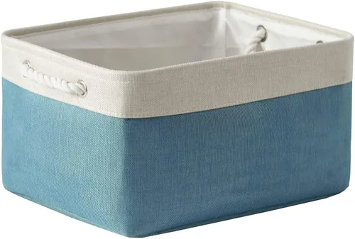 Miniatura 72 de TheWarmHome Contenedores de almacenamiento para estantes, tamaño mediano, 3 unidades, 13.8 pulgadas de largo x 9.8 pulgadas de ancho x 6.7 pulgadas
