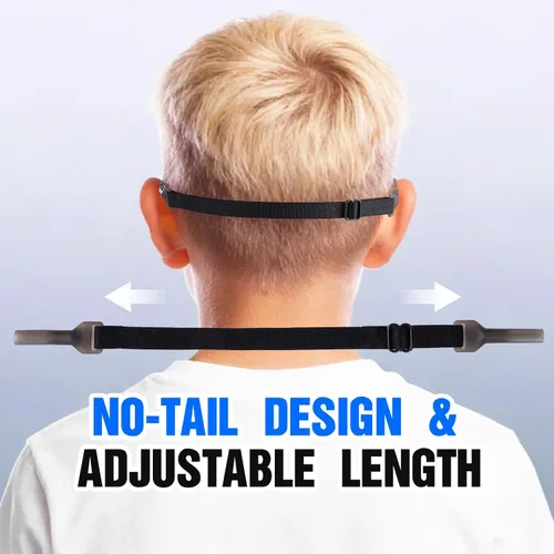 Miniatura 3 de Correa para gafas de sol para niños, sin cola, ajustable, cordones, soporte para gafas deportivas alrededor del cuello