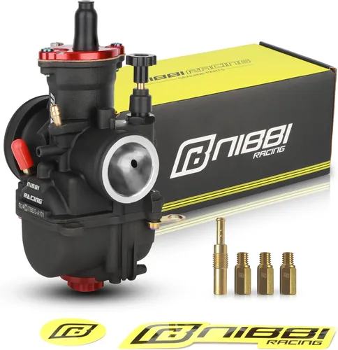 Carburador NIBBI PWK de 24 mm para motocicleta, carburador de potencia de 125 cc-150 cc con chorros de carburador, compatible con motor GY6 Dirt
