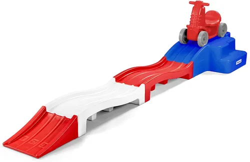 Miniatura 7 de Simplay3 Montaña rusa expandible de lujo con pistas, pista de carreras de descenso para niños en crecimiento, juguete para niños en interiores